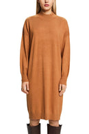 Casual Round Neck Jumper - Caramel