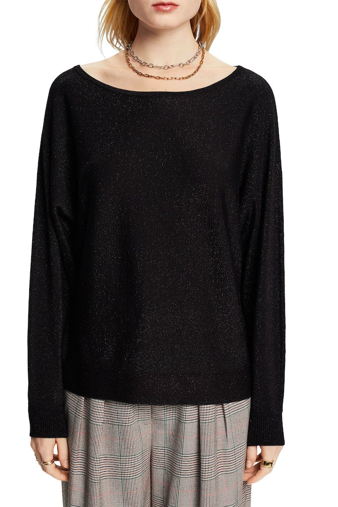 Round Neck Jumper - Black
