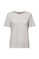 Casual Lurex T-Shirt - Silver