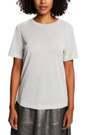 Casual Lurex T-Shirt - Silver