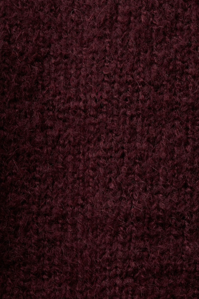 Jacquard Jumper - Bordeaux Red