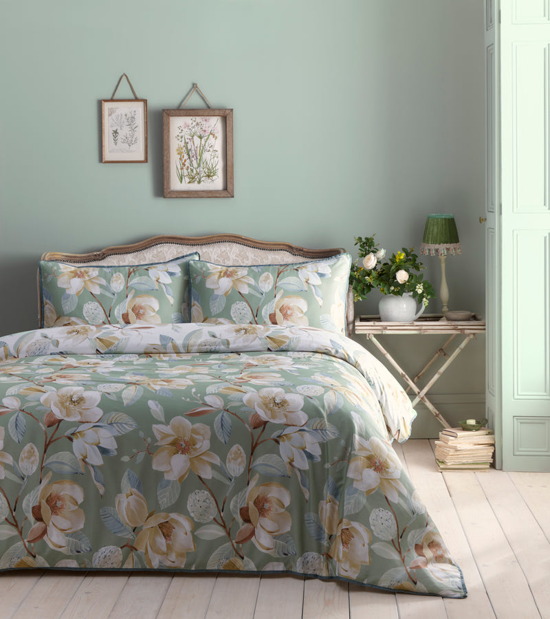 Eleanor Green Duvet Cover Set
