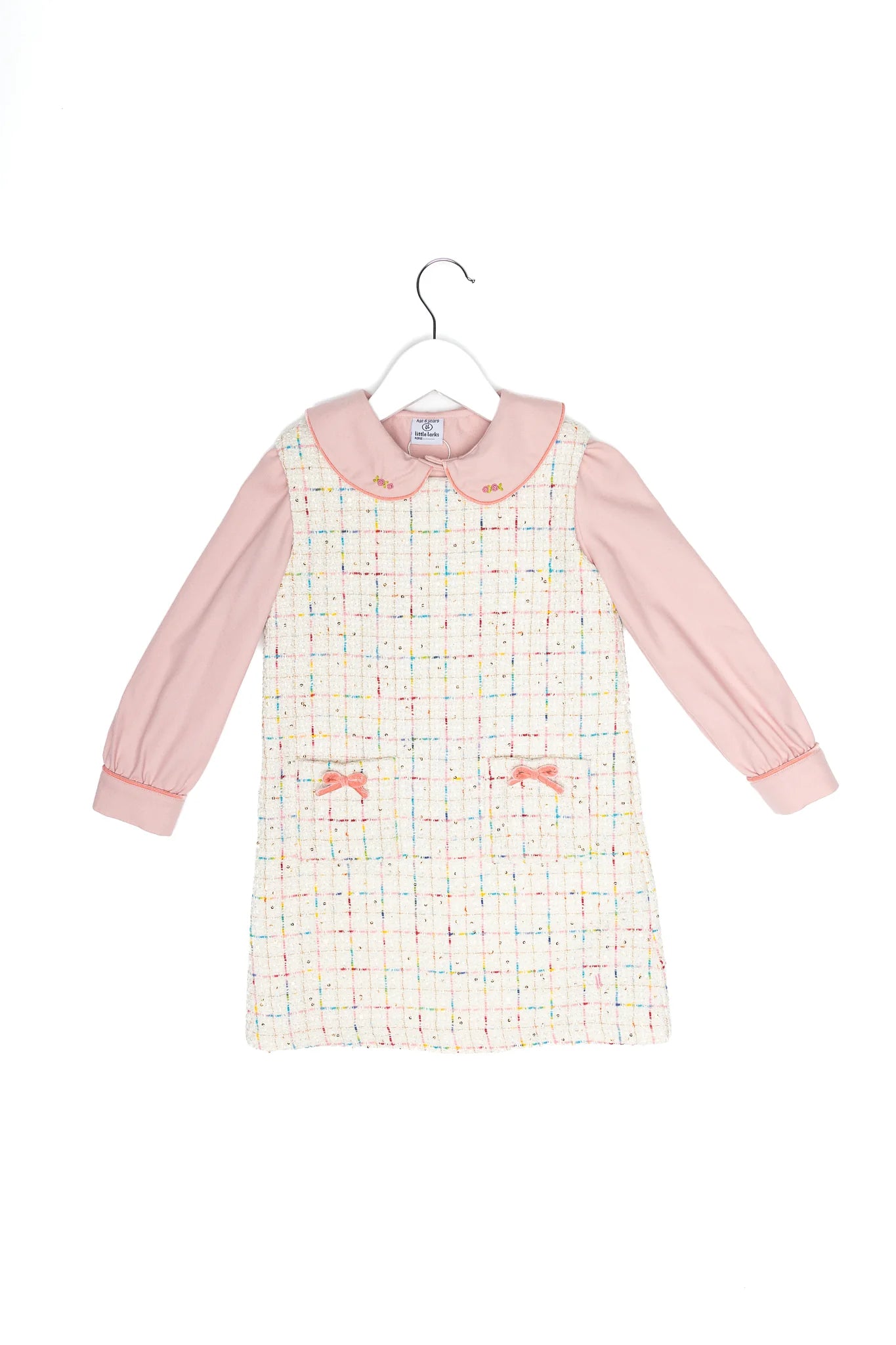 Emilia Pinafore Set - Cream
