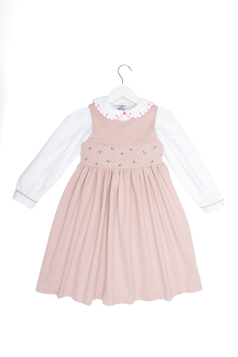 Emma Pinafore Set - Pink