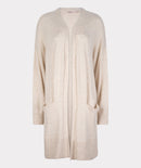 High Ribbed Cardigan - Light Sand