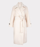 Belted Long Coat - Light Sand