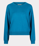 Boxy Round Neck Jumper - Petrol
