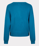 Boxy Round Neck Jumper - Petrol