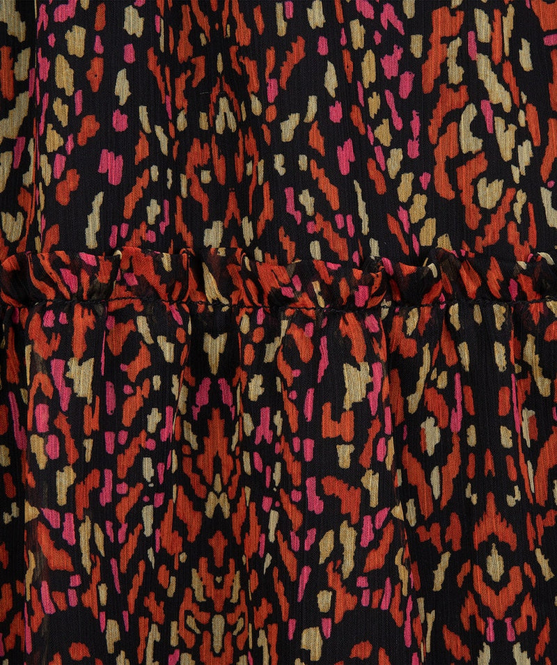 Chiffon Print Dress - Print