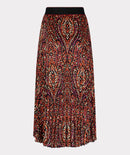 Sateen Plissee Skirt - Print