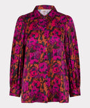 Floral Satin Blouse - Print