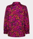 Floral Satin Blouse - Print
