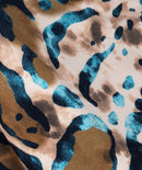 Animal Print Turtleneck Top - Print