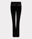 Velour Flair Trousers - Black