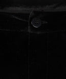 Velour Flair Trousers - Black