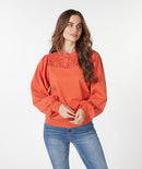Lace Jumper - Pumpkin