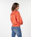 Lace Jumper - Pumpkin