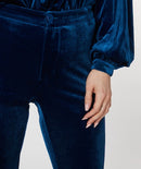 Velour Flair Trousers - Galaxy Blue