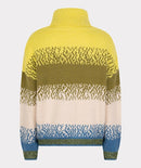 Striped Polo Neck Jumper - Multicolour