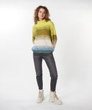 Striped Polo Neck Jumper - Multicolour