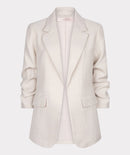 Linen Look Blazer - Sand