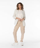 Linen Look Blazer - Sand