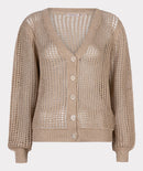 Open Knit Cardigan - Gold