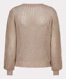 Open Knit Cardigan - Gold