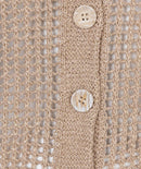 Open Knit Cardigan - Gold