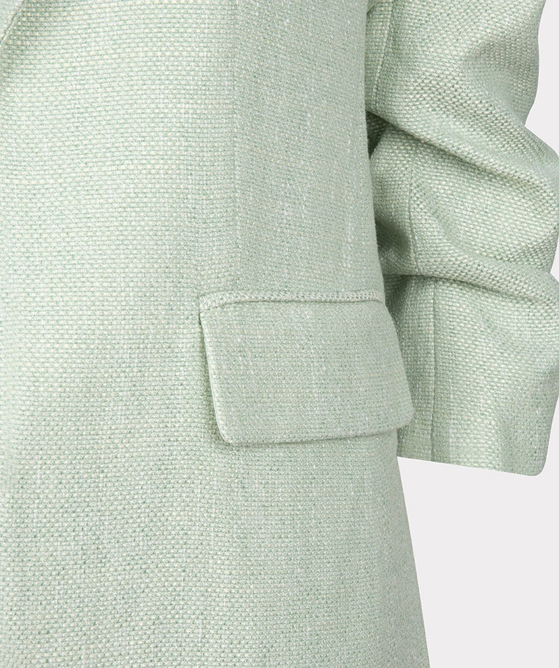 Esqualo Linen Look Blazer - Green