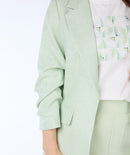 Esqualo Linen Look Blazer - Green
