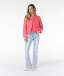 Slub Boucle Blazer - Strawberry