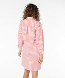 Striped Dress - Off White/cantaloupe