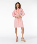 Striped Dress - Off White/cantaloupe