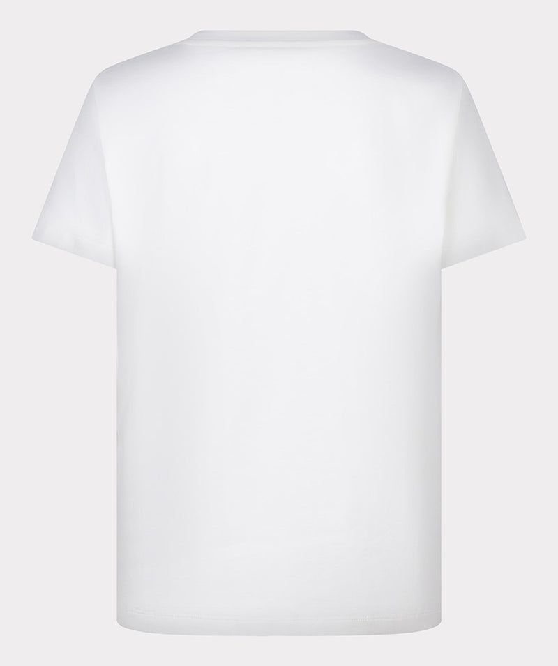 Blocks Print T-Shirt - Off White/green