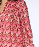 ZigZag Print Blouse - Print