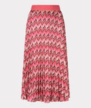 ZigZag Print Plisse Skirt - Print