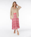 ZigZag Print Plisse Skirt - Print