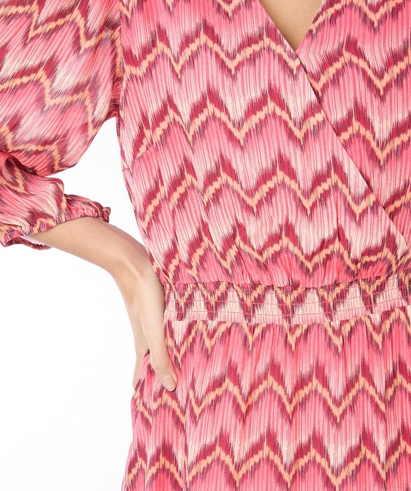 ZigZag Print Dress - Print