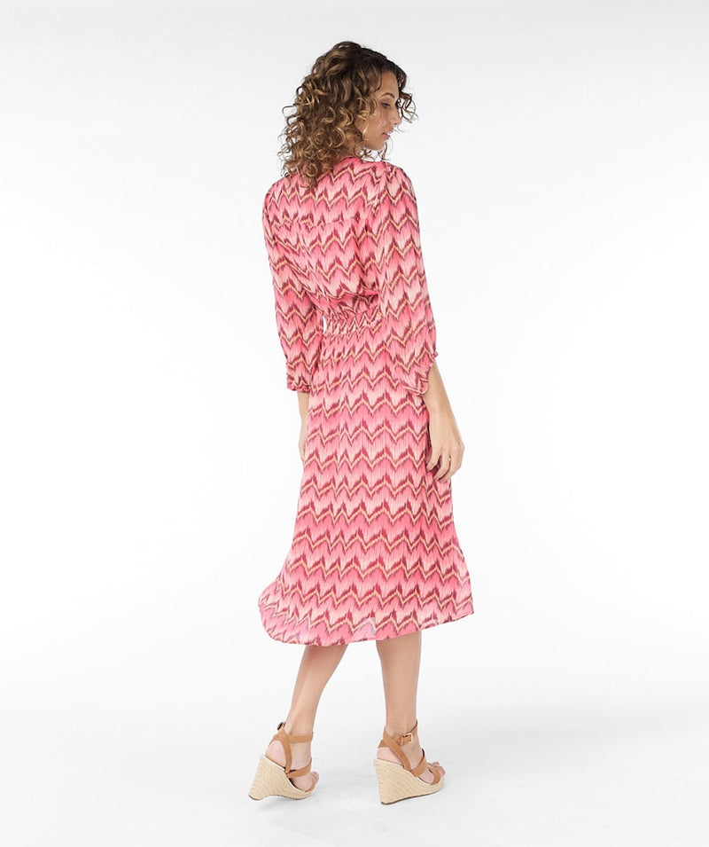 ZigZag Print Dress - Print