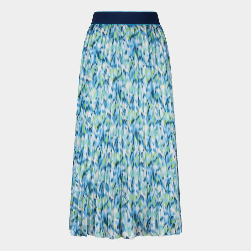 Bayside Print Plisse Skirt - Print