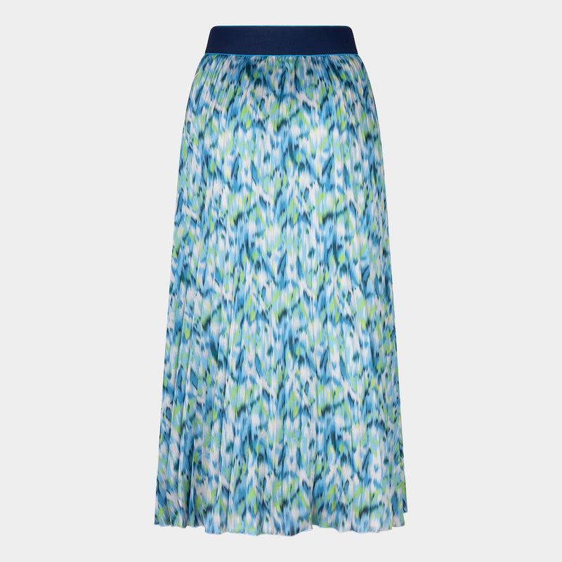 Bayside Print Plisse Skirt - Print