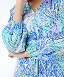 Bayside Leaves Print Dress - Print