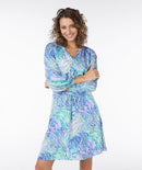 Bayside Leaves Print Dress - Print