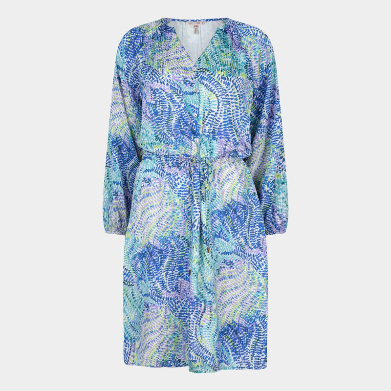 Bayside Leaves Print Dress - Print