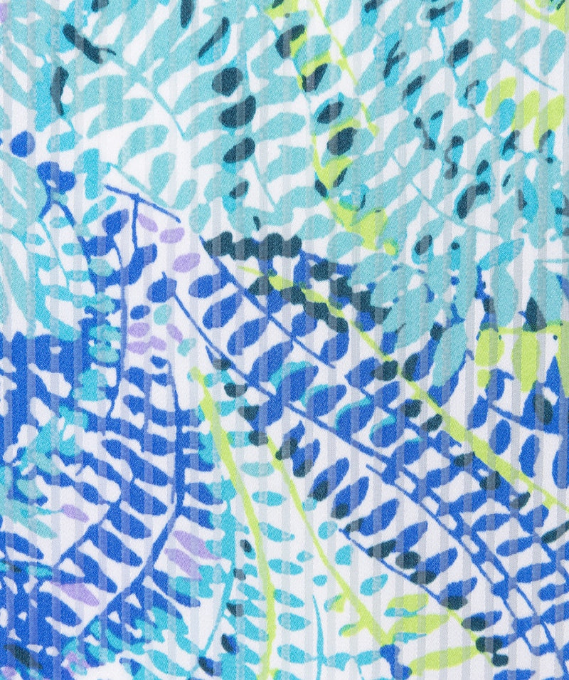 BaysideLeaves Print VNeck Blouse - Print