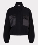 Modal Bomber Cardigan - Black
