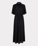Knot Short Sleeve Dress - Black