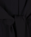 Knot Short Sleeve Dress - Black