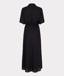 Knot Short Sleeve Dress - Black
